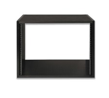 Gator Cases Wooden Studio Rack; 8U Size with 15.25" Depth - Black (GR-STUDIO-8U)