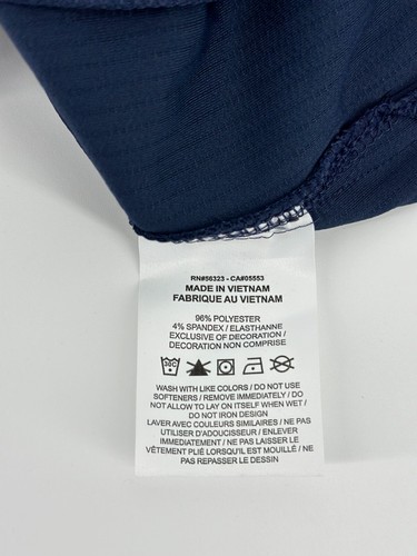 Nike Shirt Women's Large Dri-Fit 1/4 Zip Ribbed Pullover Navy CJ1817-420 NWT $75 - Picture 12 of 15