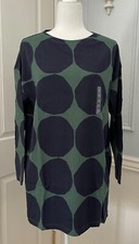 Uniqlo x Marimekko Women's Long Sleeve Tunic Olive Size XS