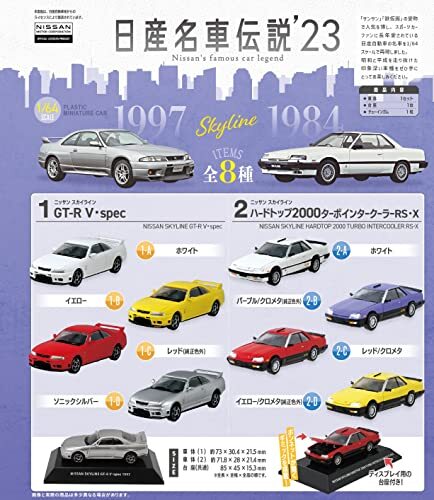 Nissan Famous Car Legend '23 / mini car Plastic 10Pieces Candy Toy