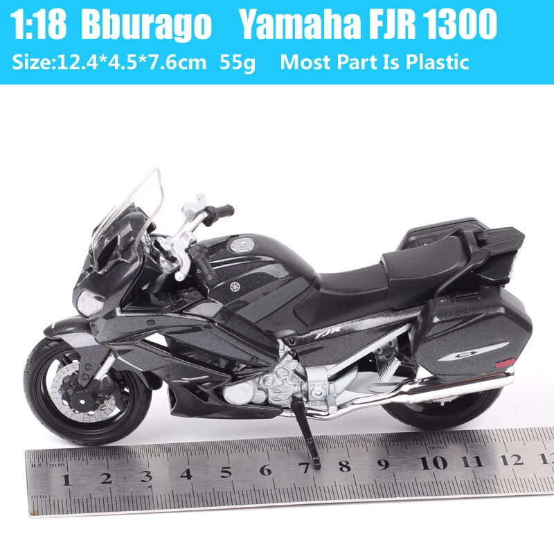 Bburago 1:18 Scale Yamaha FJR1300 AS Motorcycle Diecast Model Touring Bike Toy - Image 3 of 4