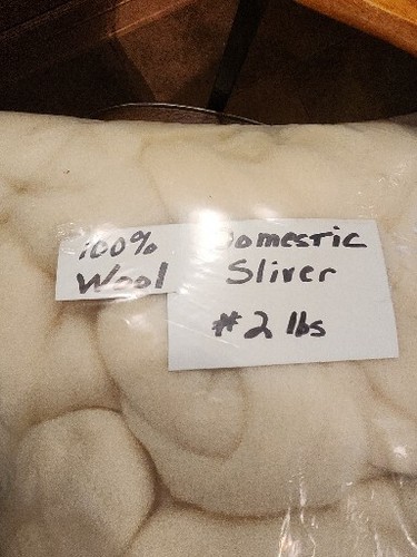 Amana Colonies 2lbs Wool Roving, Spinning , Spin Felting Wool- Domestic Sliver - Picture 3 of 3