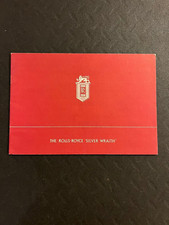 Rolls Royce 25 30 HP Silver Wraith Car Sales Brochure Catalogue Price List