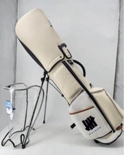 Malbon UNDEFETED Golf Caddie Bag White with 2-color cover with stand