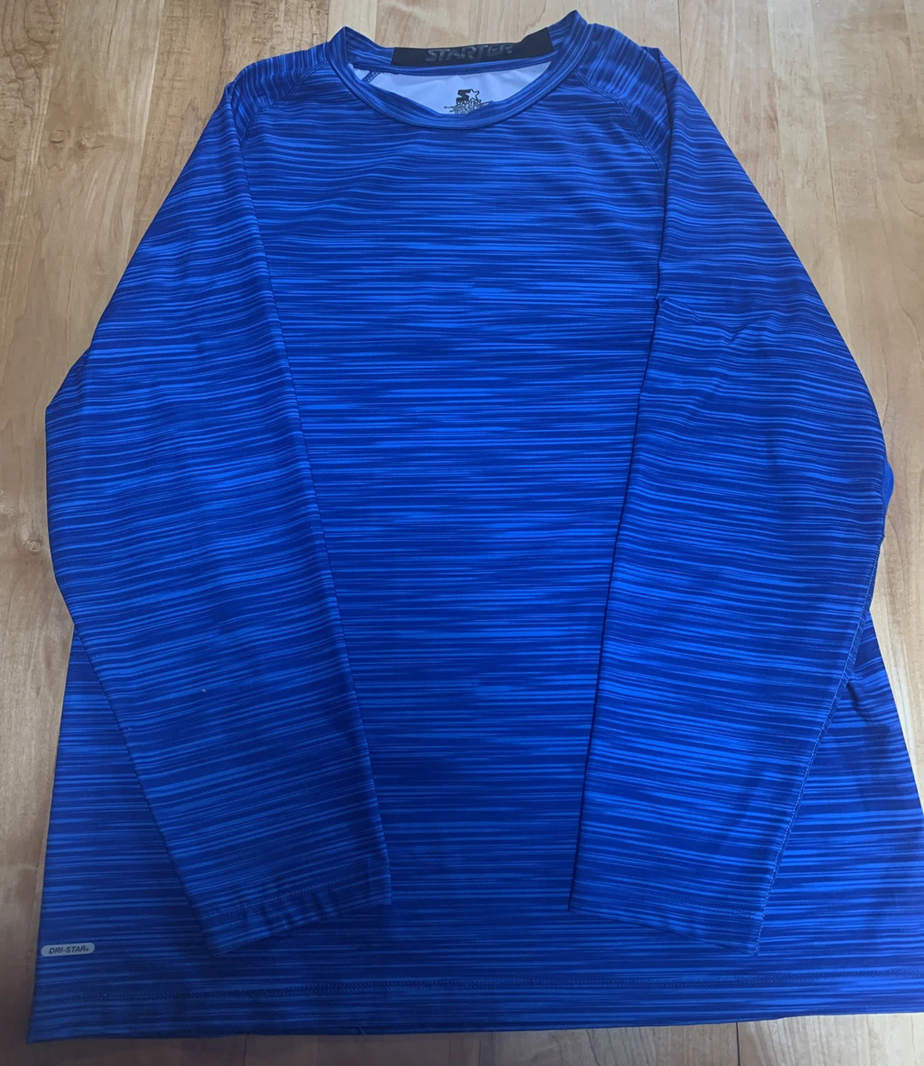 STARTER DRI STAR Men s Long Sleeve Athletic Shirt 2XL 2XG 2