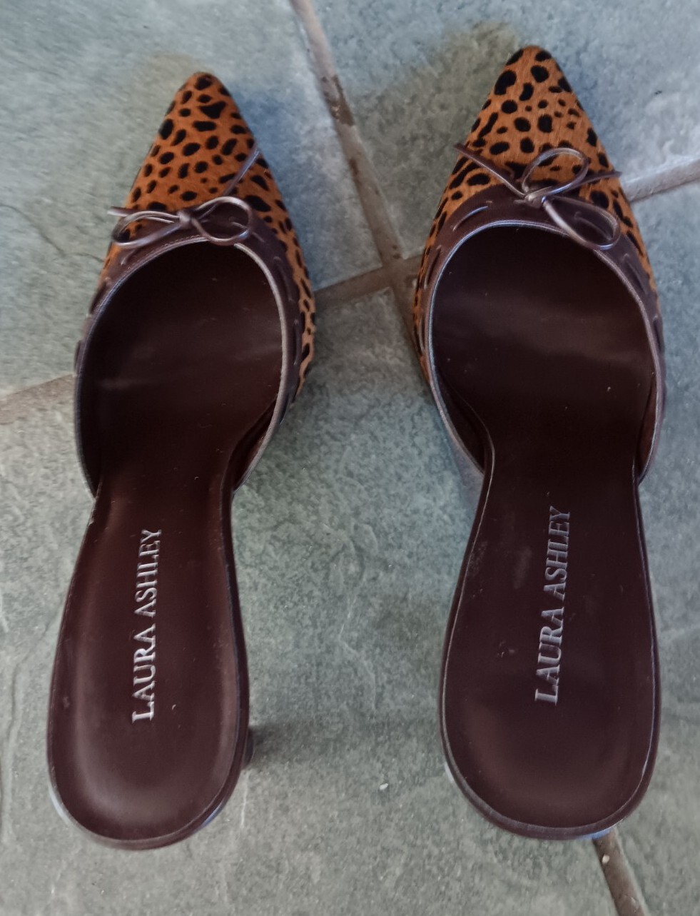 Laura Ashley Women's Shoes Allysa Calf Hair Animal Pr… Gem