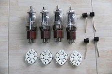 NOS 4x RCA 1625 VT-136 tubes + socket + cap tube valves tube lamp schematic