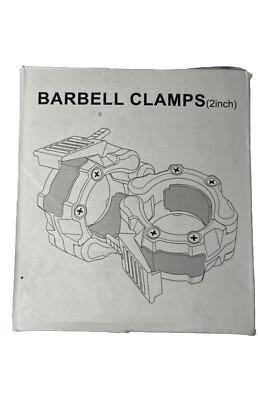 2 PC Olympic 2'' Inch Barbell Clamps Quick Release Standard Bar Weight Plates US