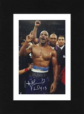 8X6 Mount EVANDER HOLYFIELD Signed Autograph PHOTO Boxing Print Ready to Frame