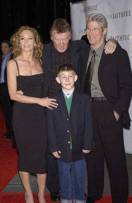 Diane Lane, director Adrian Lyne, Erik Per Sullivan and Richard Ge- Old Photo