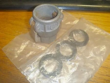 STAINLESS STEEL CAM LOCK ADAPTER 3/4" FEMALE - 3/4" FPT with Three New Gaskets