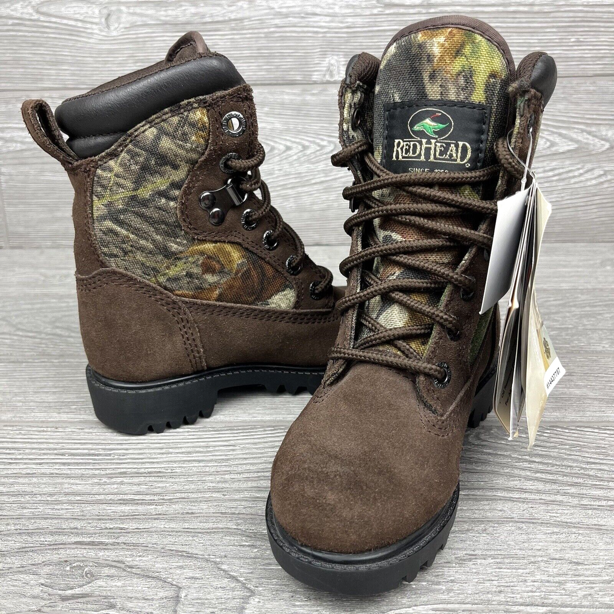 Rocky Boots Camo Hunting Boys Insulated Hunting Boots Redhead