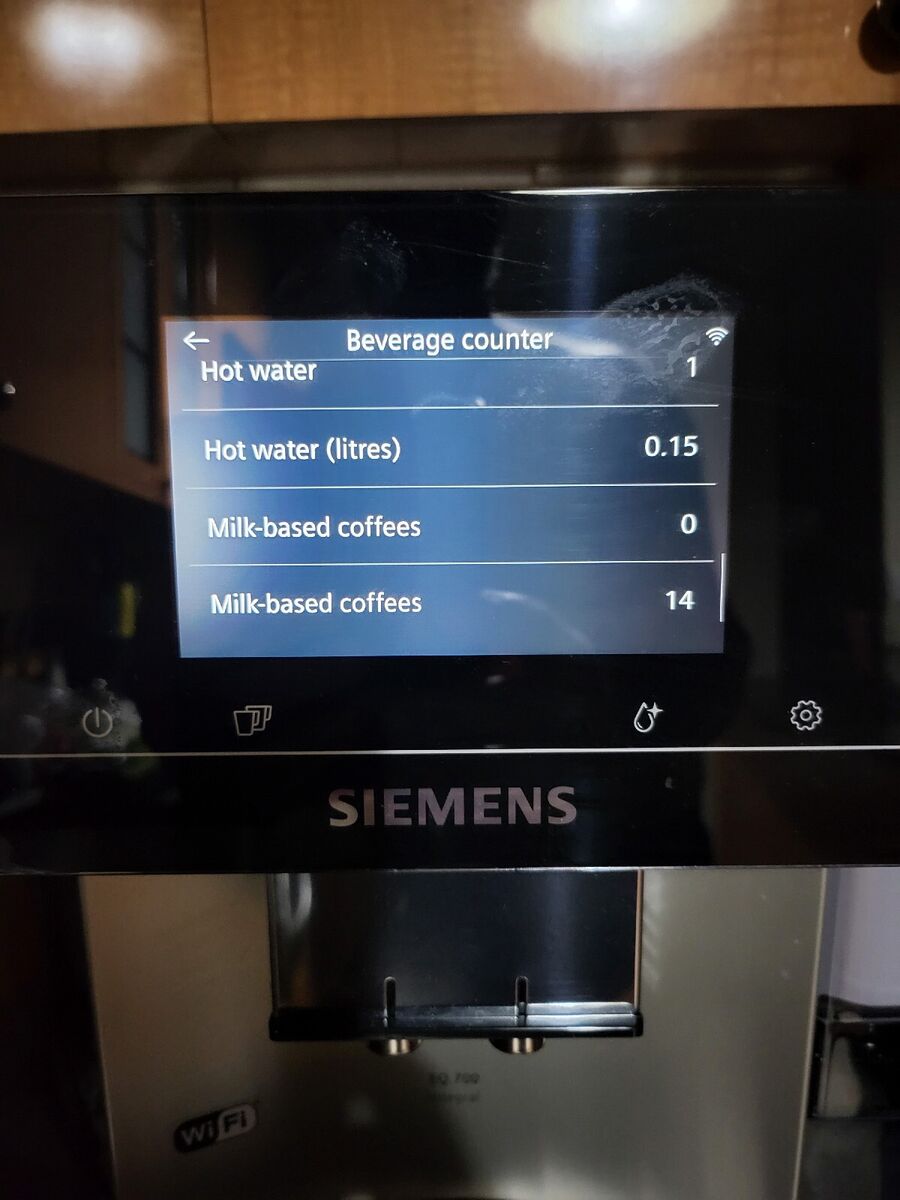 Siemens EQ.700 Integral Coffee Machine (WiFi / Google Home / Alexa)