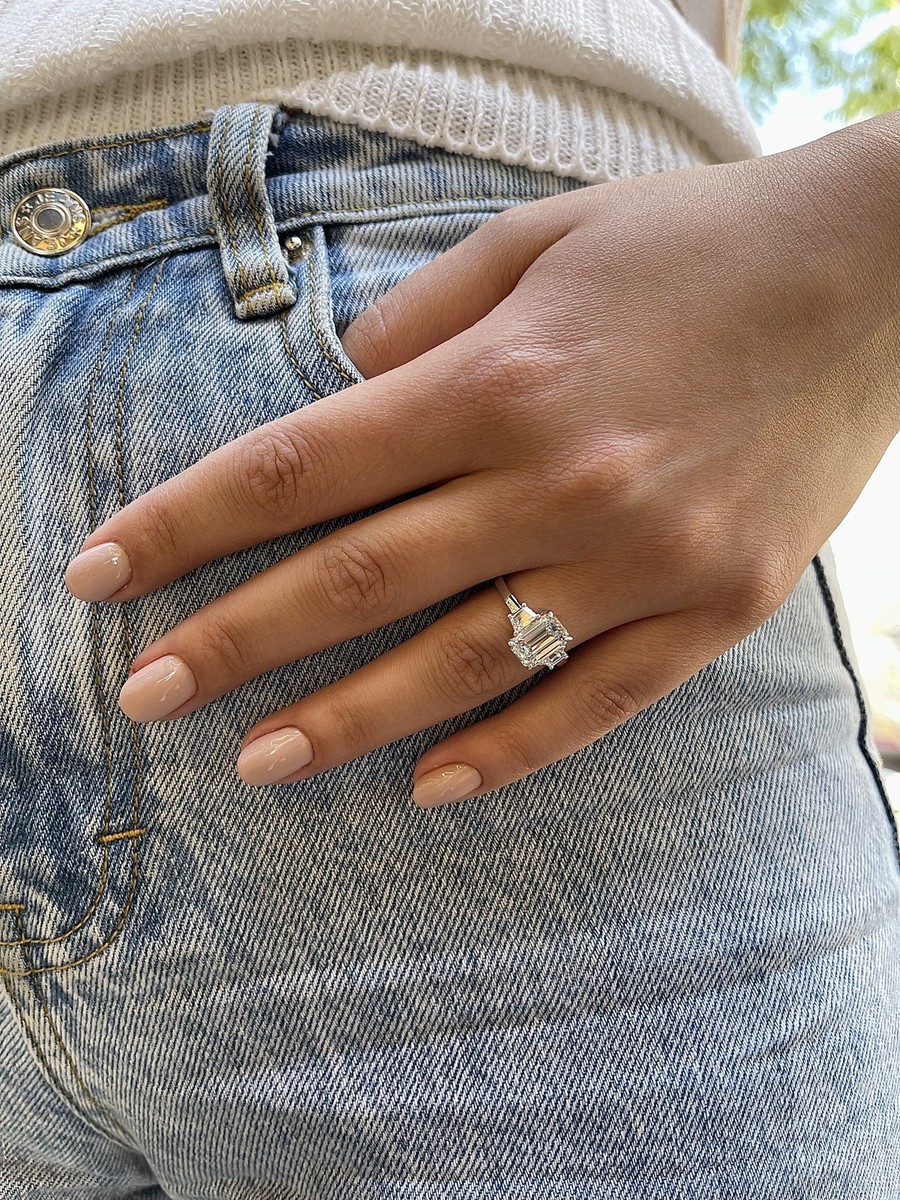 Diamond Engagement Ring VS1 D Carat Lab-created 14k White Gold IGI Best  Price - Main Image