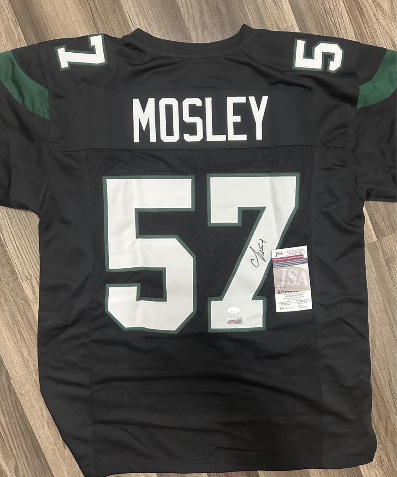 C.J. Mosley Autographed Signed New York Jets Jersey (JSA COA) 2014 1st Round Pick Linebacker 