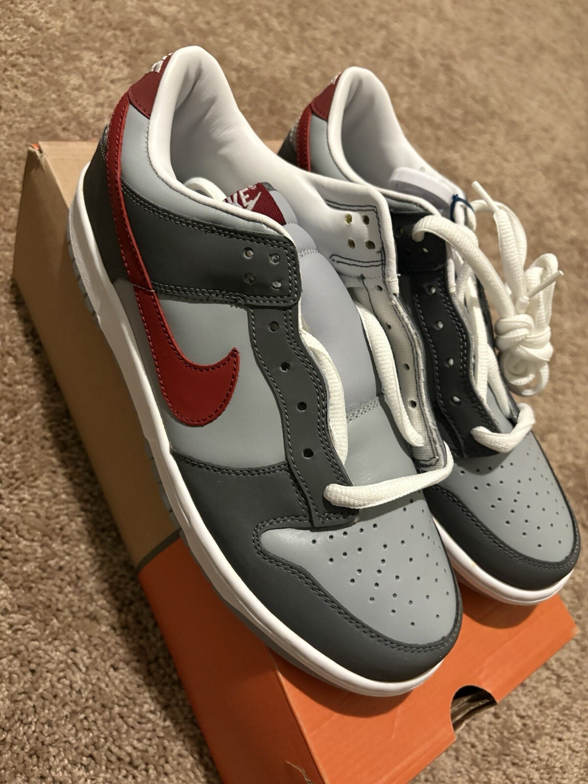 Size 10M/11.5w - Nike Dunk Low Light Graphite Sz 9 624044-063