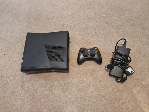 XBOX 360 S CONSOLE 250GB Black SLIM version Complete + 30 FREE GAMES Bundle