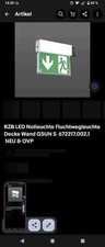 RZB LED Notleuchte Fluchtwegleuchte Decke Wand GSUN S  672217.002.1  NEU & OVP