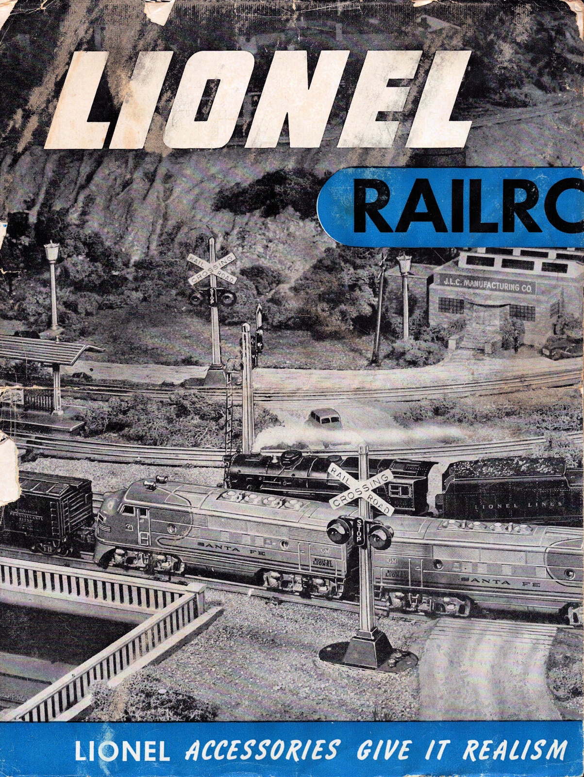 LIONEL MODEL RAILROADING IS FUN! 1951 REALISTIC SCENERY & ACCESSORIES *VINTAGE*
