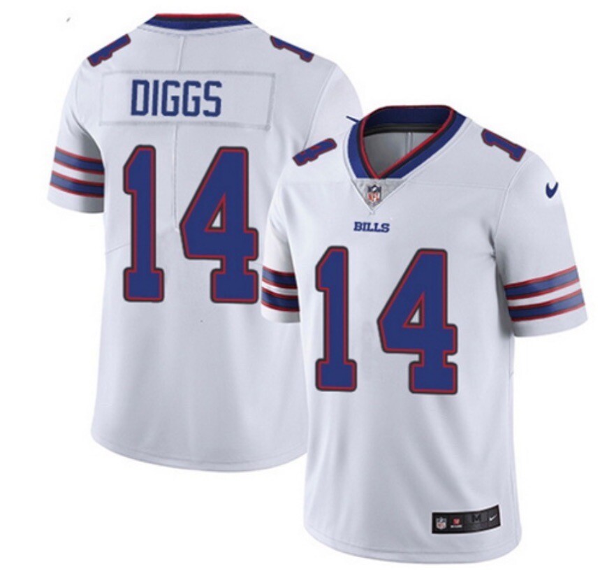 Youth Stefon Diggs White Nike Jersey (Fully Stitched Embroidered)