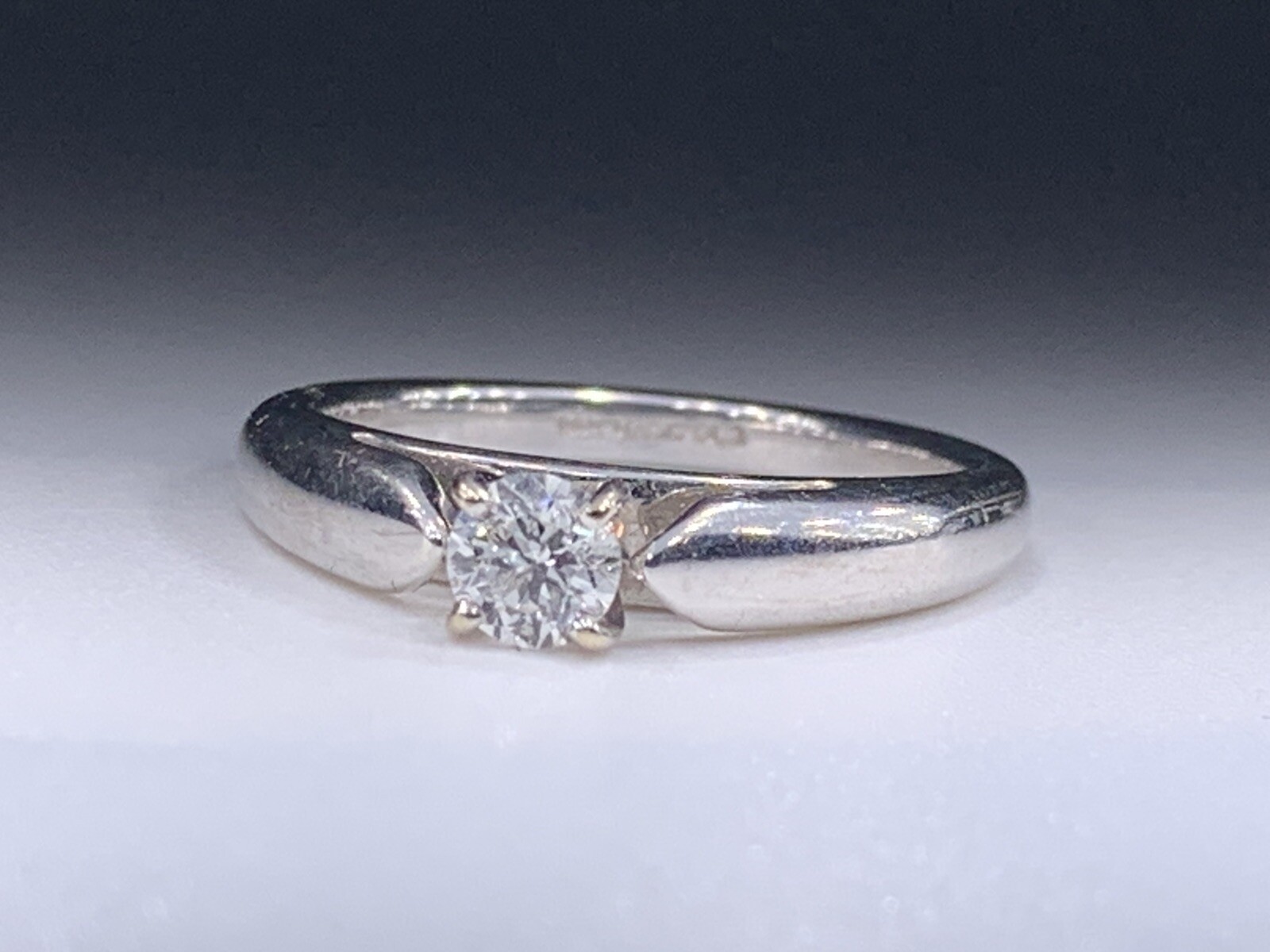 Magic Glo Solitaire Round Diamond Engagement Ring… - image 3