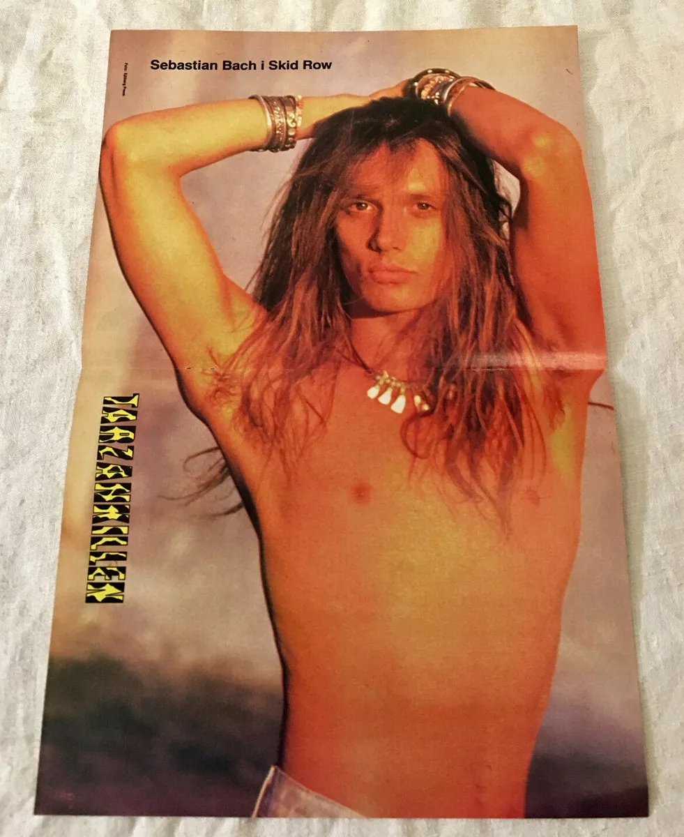 Skid Row 1989 Sebastian Bach Poster Swedish POP magazine Starlet Vintage eBay