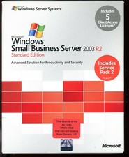 Open Box - T72-01411 Microsoft Small Business Server Standard 2003 R2 5 CAL