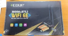 EDUP 2.4/5Ghz Wifi 6EBluetooth 5.2 3000Mbps 11AX PCI-E Wireless Card Adapter