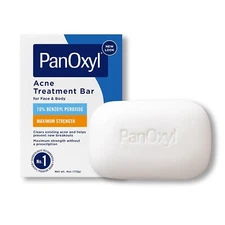 Panoxyl Acne Treatment Bar with 10% Benzoyl Peroxide, Maximum Strength Acne Bar