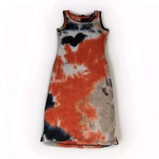 Fashion Nova Tie-Dye Mini Dress Size S Cotton Rayon Blend Bodycon Boho BNWT NEW