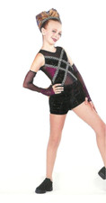 Adult Medium Dance Costume Jazz Hip Hop MULTICOLOR METALLIC "Dance with Me"