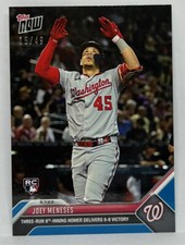 2023 Topps Now #251 Joey Meneses Washington Nationals RC Blue Parallel 15/49