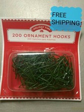 Ornament Hooks Bundle of 5 - 200 Count Green Holiday Time