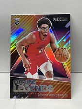 2023-24 Recon Basketball Scoot Henderson RC Future Legends #15