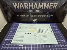 40k Space Marines Transfer Sheet x1 Decals Imperial Fists Salamanders Raptors
