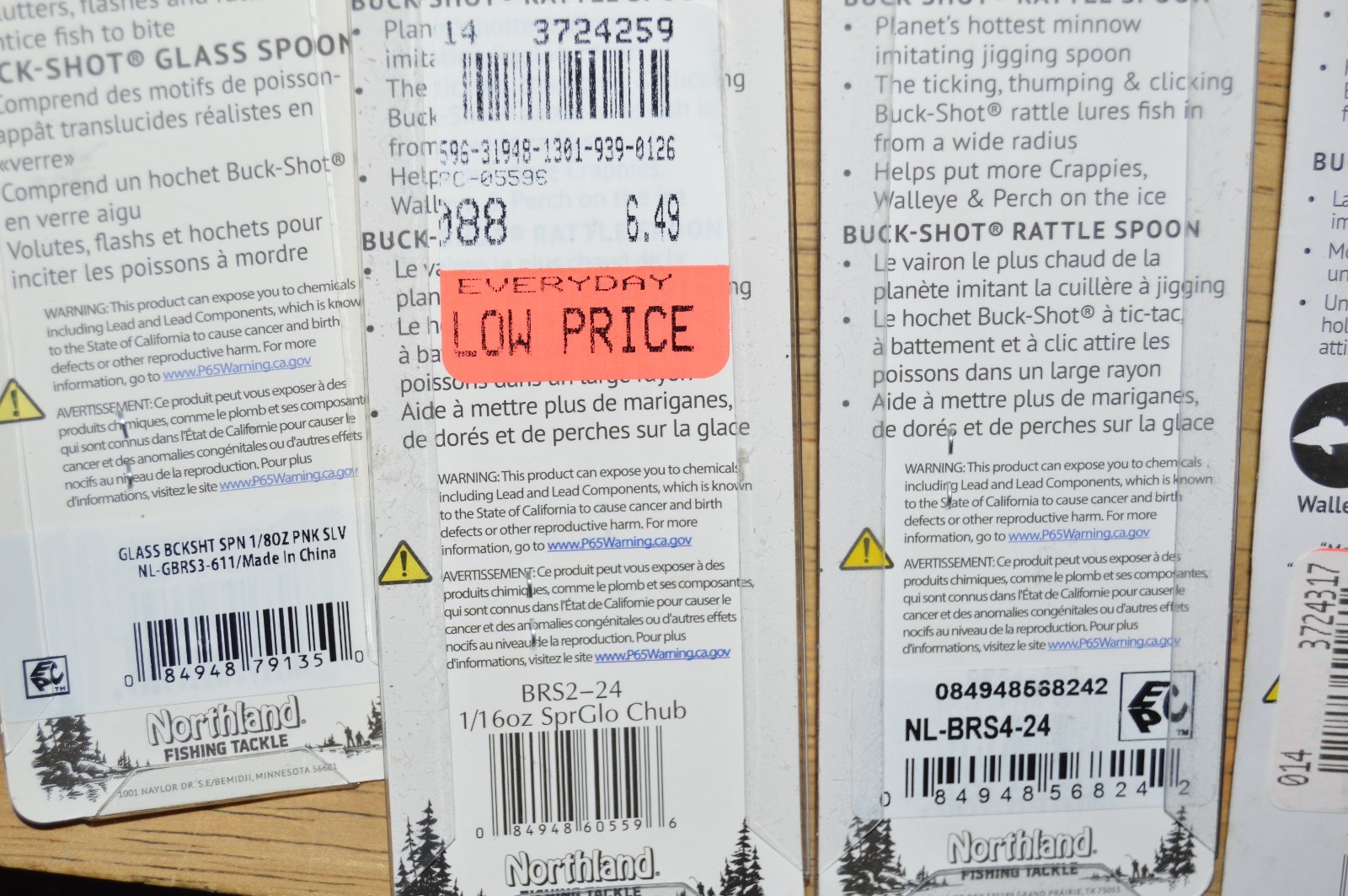 12 packs northland buck shot spoons assortment some glow UV rattles - Image 8