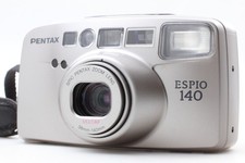  Almost MINT Pentax ESPIO 140 Point  Shoot Silver 35mm Film Camera from JAPAN