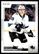 2020-21 O-Pee-Chee #121 Marcus Sorensen San Jose Sharks Hockey Card