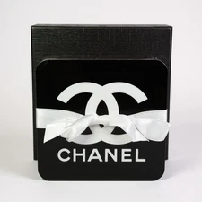 CHANEL Logo Coaster Set - Set of 4 Glossy Coasters