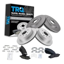 Front and Rear Ceramic Brake Pad and Rotor Set Coated Compatible with 05-07