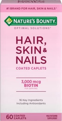 Optimal Solutions Hair, Skin & Nails Formula, 60 Count (Pack of 1) Unflavored