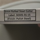 Rolled Steel Shaft Collar Polish Steel Style 6mm Bore 3030S-SS-15 Shaft Collar — photo 2