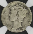 1921 MERCURY DIME PCGS NGC AG 3 PROBLEM FREE NATURAL SURFACES WITH A PLEASING