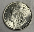 GEM BU 1889-P Morgan Silver Dollar, U.S. $1 Coin Mint State Uncirculated MS