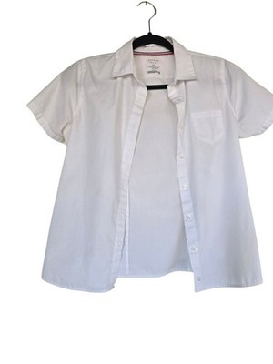 French Toast White Button Down Uniform Shirt Preppy Schoolcore Girls Size 16
