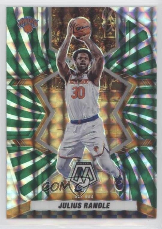 2021-22 Panini Mosaic All-NBA FOTL Green Swirl Prizm 1/10 Julius Randle #289 7y2