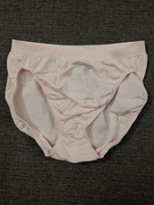 Victoria's Secret VTG Tactel Body By Victoria Hi Leg Brief Panty Size S In Pink