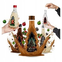 5X Choinka-Flaschen 250 Ml + Choinka-Etikett Flaschen FüR Feiertage LiköR Wein