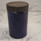 Early 1900s C. & C. Vtg Blue Paper Label Advertising Tin Canister w/ Lid/Cloves — photo 3