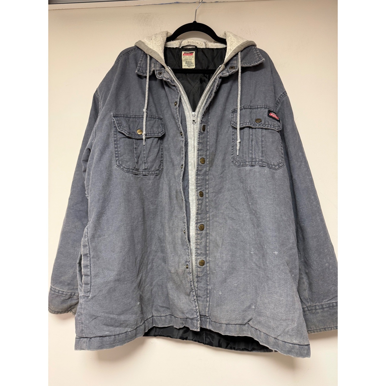 Dickies Workwear Quilted Lined Hooded Chore Barn Coat Jacket 2XL/2BG